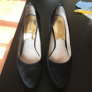 Black Suede Michael by Michael Kors Pumps